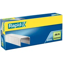Rapid Heftklammern 26/6 verzinkt VE=10x5000 Stück,