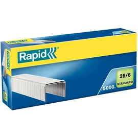 Rapid Heftklammern 26/6 verzinkt VE=10x5000 Stück,