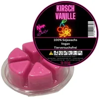WonderWax Duftwachs WonderWax® Duftwachs Kreis 6 pcs Neon (Kirsch Vanille), Duftrichtung: Kirsch Vanille