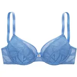 VIVANCE Bügel-BH aus elastischer Jacquardspitze blau 70E