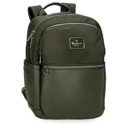 Pepe Jeans Unisex. 7092042 Computer-Rucksack Christine grün (OSFA), Lässig, Polyester