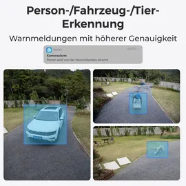 Reolink 12MP PoE Kamerasystem, 16-Kanal NVR mit 2TB HDD für 24/7 Aufzeichnung und 4X 12MP Überwachungskamera+8CH