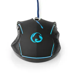 Nedis Gaming Mouse - Verdrahtet - 1200 / 1800 / 2400 / 3600 dpi - Einstellbar DPI - Anzahl Knöpfe: 6 - Programmierbare Tasten - Rechtshändig - 1.50 m - LED