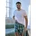 Danish Endurance AMERICAN BOXERSHORTS FÜR HERREN - 4-Pack - Blau/Rot - M