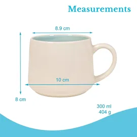 Intirilife Kaffeetasse 0,3 l Weiß