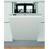Whirlpool WSIC 3M27 Einbau-Geschirrspüler (vollintegrierbar, 450 mm, Silber)