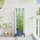 vidaXL Gartenplanter mit Gewächshausabdeckung und Rädern Blaugrau 1 St.
