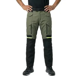 Oxford Rockland, Textilhose wasserdicht - Oliv/Schwarz/Neon-Gelb / 5XL