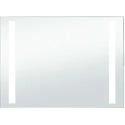 vidaXL Badezimmer-Wandspiegel mit LEDs 100x60 cm