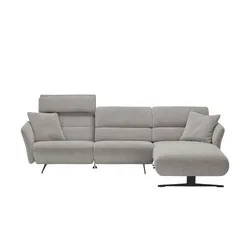 medium Ecksofa  Yasmin ¦ grau ¦ Maße (cm): B: 325 H: 93 T: 185