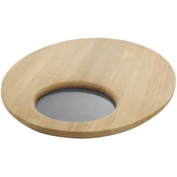 Rubens Tablett  Aluminium / Teak
