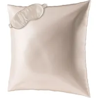 AILORIA BEAUTY SLEEP SET (80X80) Seidenkissenbezug + Maske beige