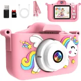 Kinderkamera, 1080P HD Digitalkamera Für Kinder Mit 2,0"-Bildschirm & 32Gb-Karte