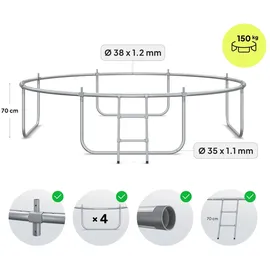 Zipro Jump Pro Premium 312 cm Schwarz/Grün