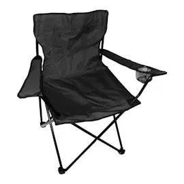 Mojawo Anglersessel Campingstuhl Faltstuhl Anglerstuhl Regiestuhl Schwarz mit Getränkehalter und Tasche