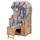 Mr. Deko Ammersee Blau/Teak Set