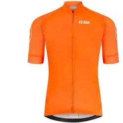 Frauen Essentials Kurzarm-Radtrikot - Orange L