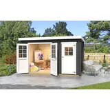 Weka Gartenhaus 253 4 x 2 m Grau