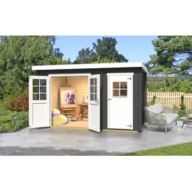 Weka Gartenhaus 253 4 x 2 m Grau