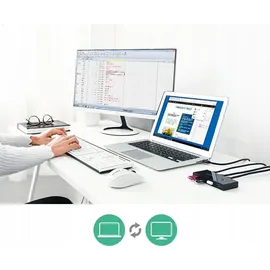 UGREEN USB 2.0 2x4 KVM-Switch Schwarz