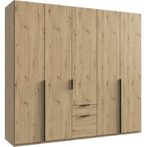 WIMEX Drehtürenschrank Mugano 225 x 208 x 58 cm Schwarz