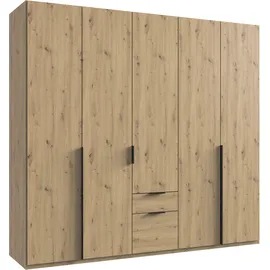 WIMEX Drehtürenschrank Mugano 225 x 208 x 58 cm Schwarz