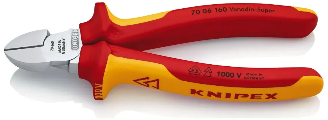 Knipex Seitenschneider chrom isol. 160mm VDE 1000V