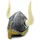 Bestsaller 1427 - Wikingerhelm für Kinder, Ritterhelm mit abnehmbaren Hörnern, Silber/Gold