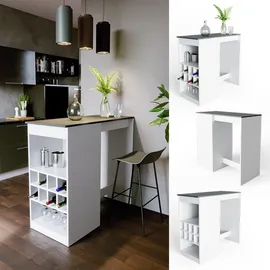 Vicco Bartisch ROSS Weiß Anthrazit Bartresen Stehtisch Tresentisch Bistrotisch