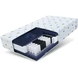 Fdm Matratze 140x200 cm Taschenfederkern Höhe 23 cm H3 H4 Aloe Vera Premium Bezug