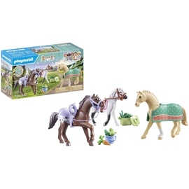 Playmobil Horses of Waterfall 3 Pferde: Morgan, Quarter Horse & Shagya Araber (71356)