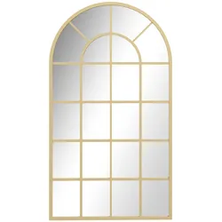 HOMCOM Wandspiegel Glas, Aluminiumlegierung