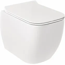 RESA C SpiralflushWandWC 52 cm Pförmiger Abfluss Weiß glänzend