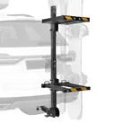 VEVOR Skiboard Snowboard Dachträger für bis zu 6 Paar Ski/4 Snowboards, abschließbarer Skidachträger mit Sicherheitsgurt & Kippzugang, verstellbarer Skihalter passend für die Anhängerkupplung