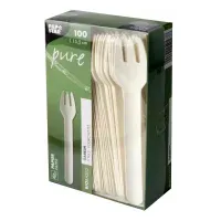 Papstar Gabeln Papier 15,5 cm 1000 St. Weiß