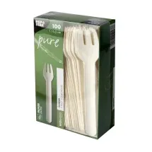 Papstar Gabeln Papier 15,5 cm 1000 St. Weiß