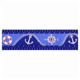 Red Dingo Hundeleine Leine RD 25 mm x 2 m - Nautisch Dunkelblau, (Packung)