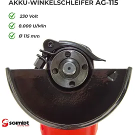SCHMIDT security tools AG-115 inkl. 4,0 Ah Akku + Ladegerät
