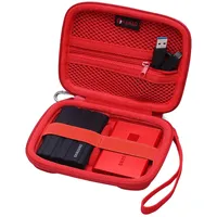 XANAD Tasche für Samsung Portable SSD T9 / T7 Shield / T7 / T7 Touch Externe SSD Case Schutzhülle (Rot Rosa)