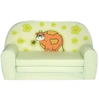 FORTISLINE – Kindersofa Mini ausklappbar 40x78x45cm - Kindersofa für Kinder 2in1 - Kindercouch ausklappbar - Schlafcouch aus Schaumstoff - Abnehmbarer Bezug - Viele Motive