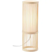 Brilliant Tischleuchte natur/weiß 1x A60, E27, 40W, g.f. Normallampen n. ent. Mit Schnurzwischenschalter Für LED-Leuchtmittel geeignet