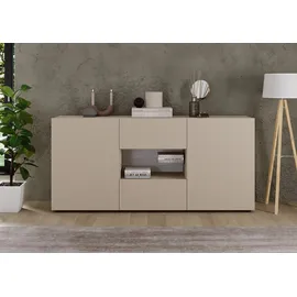 INOSIGN Sideboard »Rio Breite 181 cm, Kommode mit 2 Türen u. 2 Schubkästen,« geriffelte MDF-Fronten, modern u. elegant, viel Stauraum