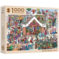 Adventskalender 2023, 1000 Teile Weihnachtspuzzle, 24 Boxen Puzzles Für Den Countdown Bis Weihnachten, Weihnachten Puzzles Geschenk Für Jungen, Mädchen