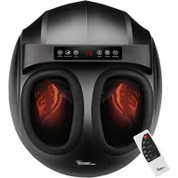 Newgen Medicals Shiatsu-Fußmassagegerät, 9 Stärken, Wärme, 3 Vibrationsmodi, Timer