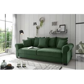 hom'in Hom`in Schlafsofa, Dunkelgrün, Textil, 2-Sitzer, Füllung: Polyester, 247x95x125 cm, Stoffauswahl, Liegefunktion, Rücken echt, Kinder- & Jugendzimmer, Jugendmöbel, Jugendsofas