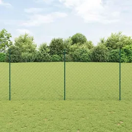 vidaXL Zaun mit Pfosten 1,4 x 25 m Grün/Stahl