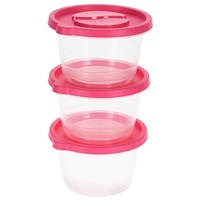Neuetischkultur Vorratsdosen-Set, 3-teilig pink