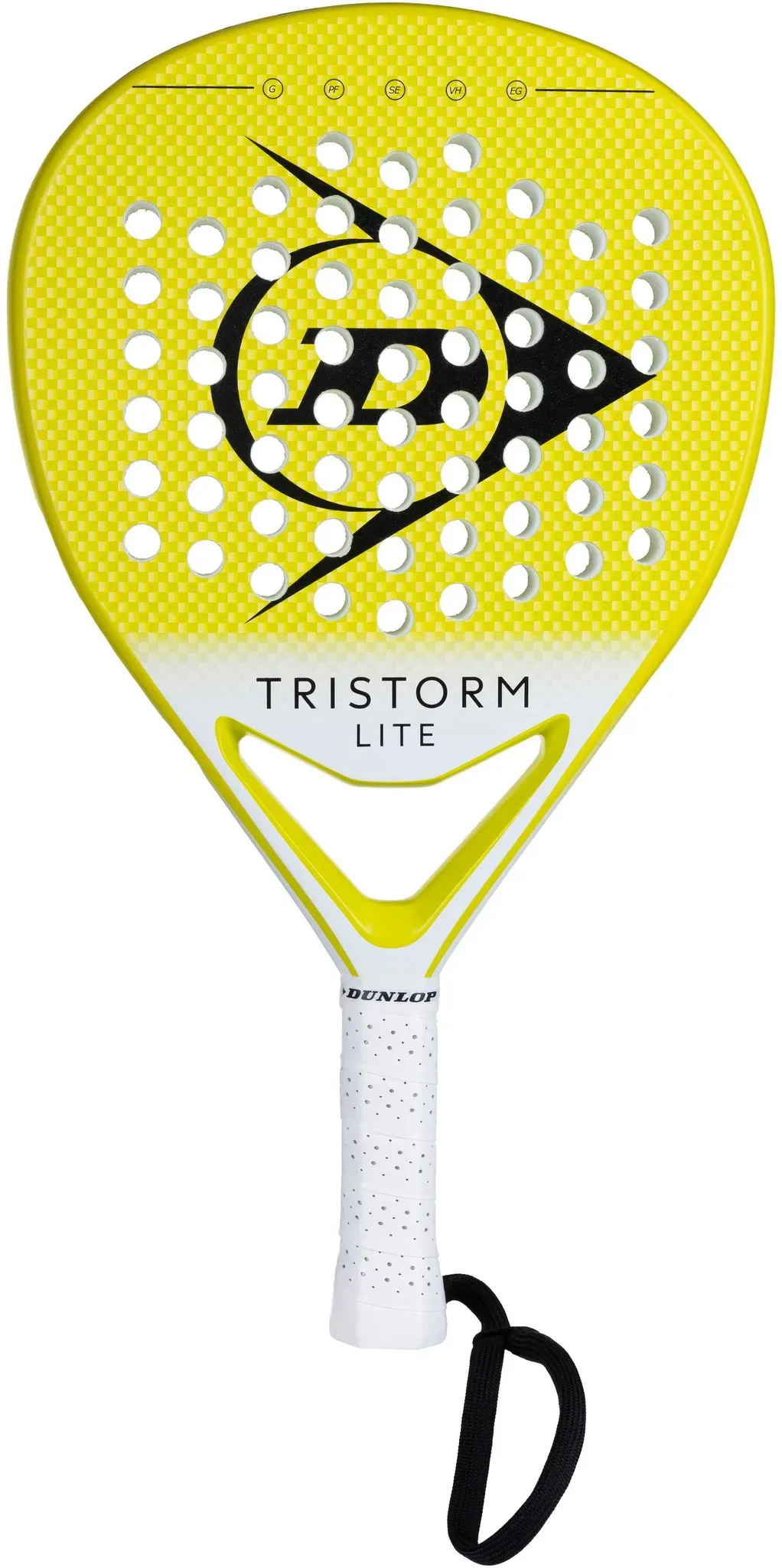 Dunlop Tristorm Lite Padelschläger in yellow- light yellow- black- white, Größe 2 - gelb