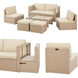 Juskys Salou Loungeset creme
