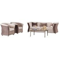 JVmoebel Sofa Polster Garnitur Sofas Couch Designer Sofagarnitur 3+1+1, Made in Europe beige